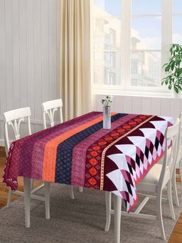 ARRABI - Multi Geometric Cotton Blend 6 Seater Table Cover