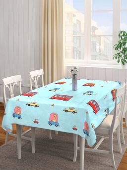 ARRABI - Blue Cartoon Cotton Blend 8 Seater Table Cover