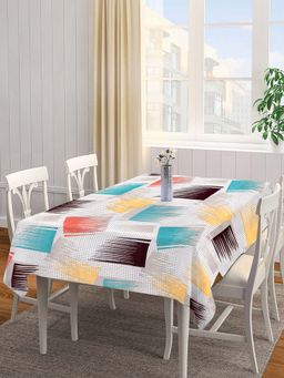 ARRABI - Multi Geometric Cotton Blend 8 Seater Table Cover