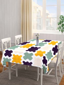 ARRABI - Multi Geometric Cotton Blend 8 Seater Table Cover