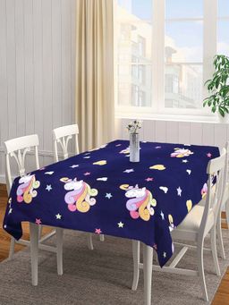 ARRABI - Blue Cartoon Cotton Blend 8 Seater Table Cover