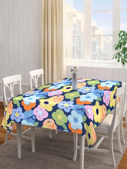 ARRABI - Multi Floral Cotton Blend 6 Seater Table Cover