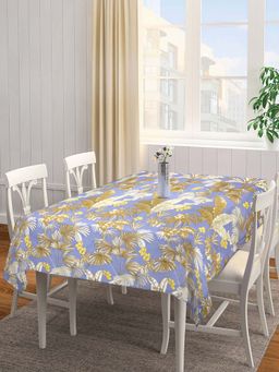 ARRABI - Lavender Leaf Cotton Blend 6 Seater Table Cover