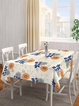 ARRABI - Floral Cotton Blend 8 Seater Table Cover