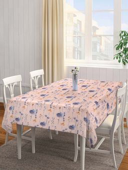ARRABI - Floral Cotton Blend 6 Seater Table Cover