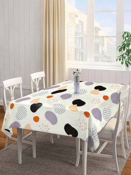 ARRABI - Geometric Cotton Blend 8 Seater Table Cover