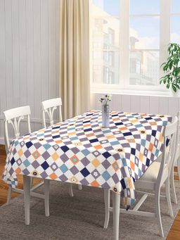ARRABI - Floral Cotton Blend 6 Seater Table Cover