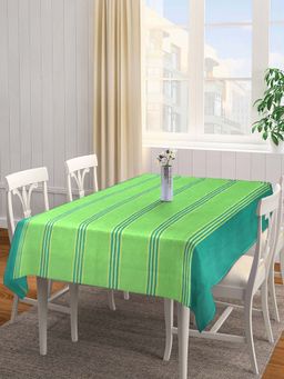 ARRABI - Striped 100% Handwoven Cotton 8 Seater Table Cover