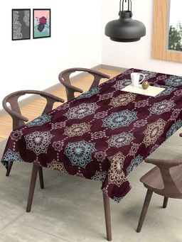 ARRABI - Floral Cotton Blend 8 Seater Table Cover
