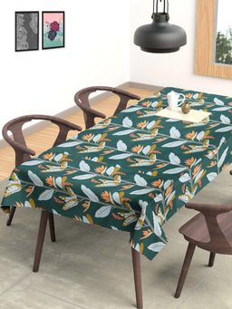 ARRABI - Leaf Cotton Blend 8 Seater Table Cover