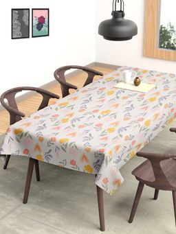 ARRABI - Floral Cotton Blend 8 Seater Table Cover