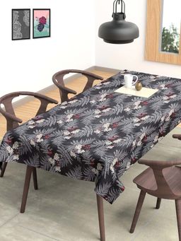ARRABI - Floral Cotton Blend 6 Seater Table Cover