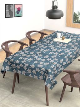 ARRABI - Floral Cotton Blend 6 Seater Table Cover