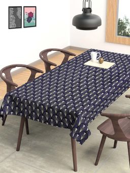 ARRABI - Geometric Cotton Blend 6 Seater Table Cover