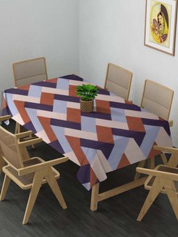 ARRABI - Multi Geometric Cotton Blend 6 Seater Table Cover