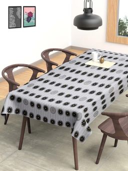 ARRABI - Floral Cotton Blend 6 Seater Table Cover