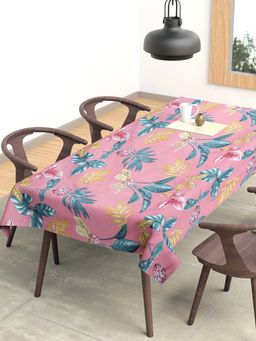 ARRABI - Floral Cotton Blend 8 Seater Table Cover