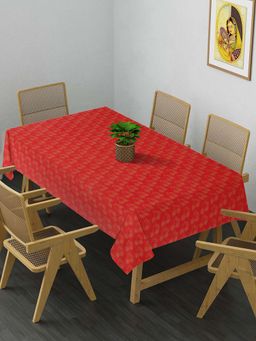 ARRABI - Floral 100% Handwoven Cotton 8 Seater Table Cover