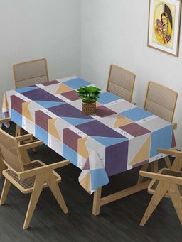 ARRABI - Multi Geometric Cotton Blend 8 Seater Table Cover