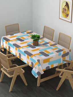 ARRABI - Multi Abstract Cotton Blend 8 Seater Table Cover