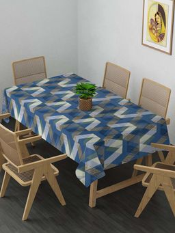 ARRABI - Multi Geometric Cotton Blend 8 Seater Table Cover