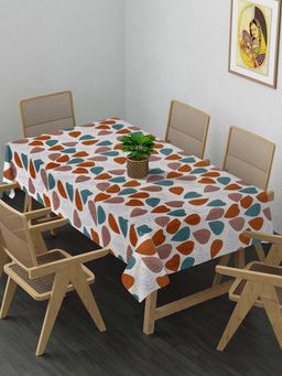 ARRABI - Multi Leaf Cotton Blend 8 Seater Table Cover