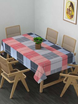 ARRABI - Multi Check Cotton Blend 8 Seater Table Cover