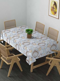 ARRABI - Multi Abstract Cotton Blend 8 Seater Table Cover