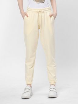 R&B - Yellow Solid Regular Women Joggers