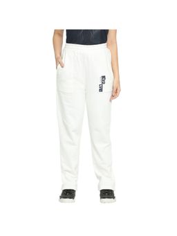 Being Human - Women White Cotton Typography Track Pant