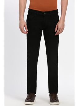 Peter England - Men Black Dark Wash Jeans