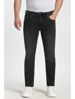 Peter England - Men Grey Mid Wash Jeans