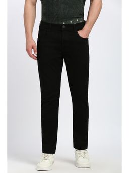 Peter England - Men Black Dark Wash Jeans