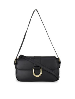 Kazo - Black Solid Handbag (Free Size)