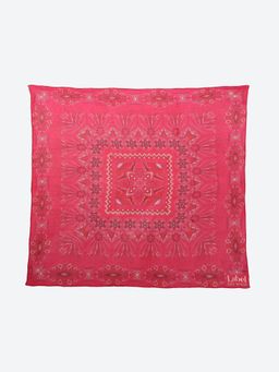 Label Ritu Kumar - Pink Catherine Printed Scarf