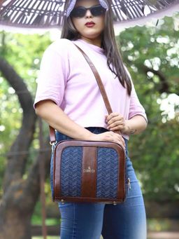 The Clownfish - Blue Polyester Crossbody Sling Bag for Women