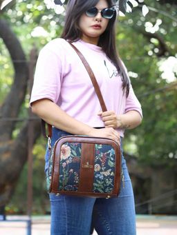 The Clownfish - Blue Polyester Crossbody Sling Bag