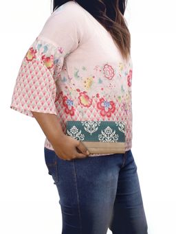 The Clownfish - Green Printed Vegan Leather Ladies Wallet (Set Of 2)