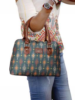 The Clownfish - Green Faux Leather Handbag for Women