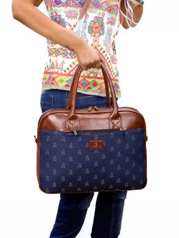 The Clownfish - Blue 15.6 Inch Laptop Bag for Women (Set Of 2)