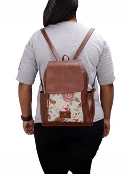 The Clownfish - Multi-Color Faux Leather Womens Backpack
