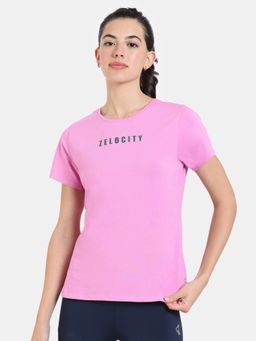 Zivame - Zelocity Relaxed Cotton T-Shirt -Moonlite Pink