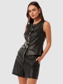 Forever New - Black Round Neck Top