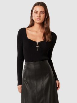 Forever New - Black Sweetheart Top