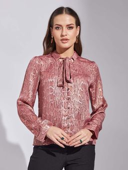 Latin Quarters - Pink Collar Neck Blouse
