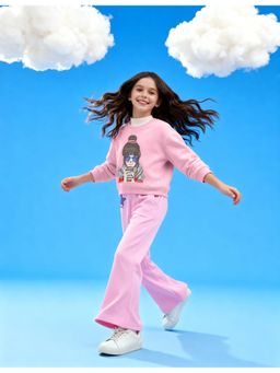 U.S. POLO ASSN. - Girls Pink Polyester Trouser