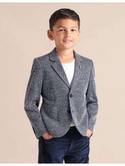 U.S. POLO ASSN. - Boys Blue Polyester Full Sleeves Blazer
