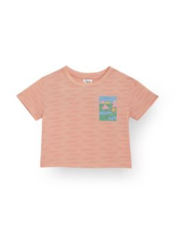ANTHRILO - Take It Easy Peach Stripe T-Shirt