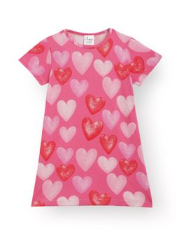 ANTHRILO - Pretty Heart Night Dress - Pink