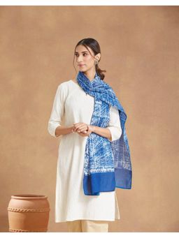Fabindia - Indigo Cotton Batik Printed Stole